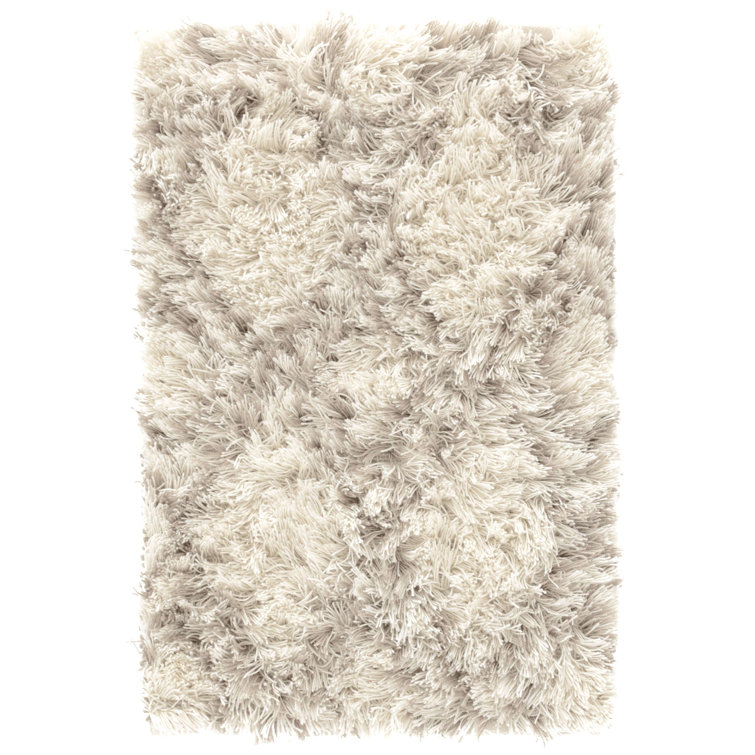 Dash and Albert Rugs Moroccan Handmade Recycled P.E.T. Ivory/Gray